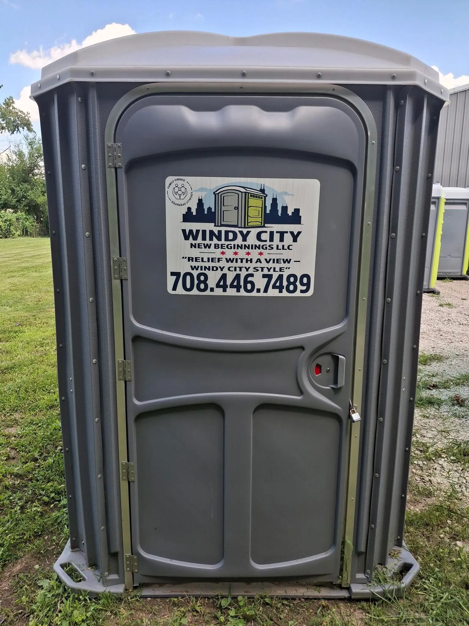 Windy City wheelchair accessible portable restroom unit